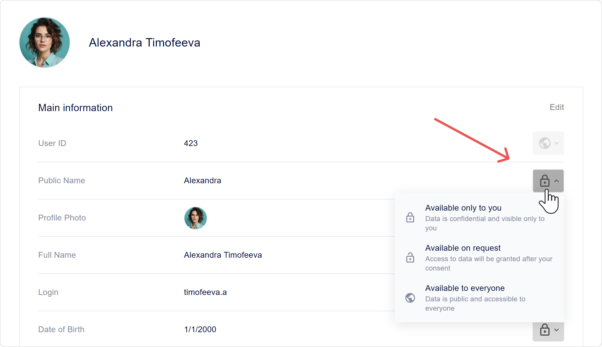 Меню действий для управления пользователями и ролями в КриптоАРМ ID