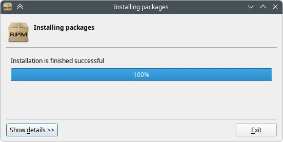 Установка RPM-пакета